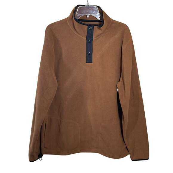 Old Navy Men's 1/4 Zip Pullover Fleece Sweatshirt XL Extra Large Long Sleeve - Picture 1 of 4